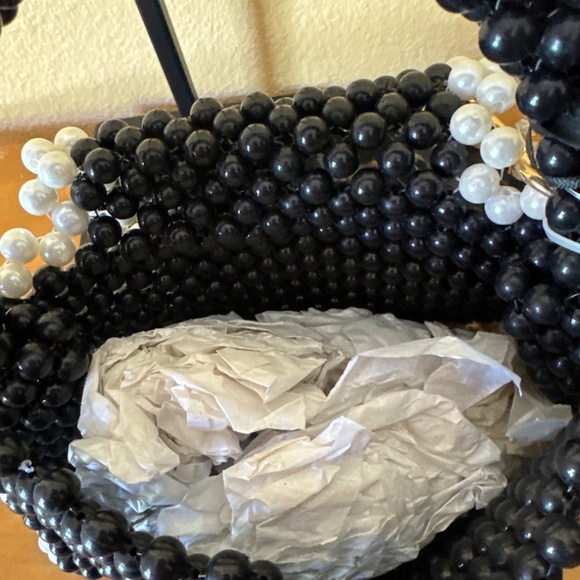 Kate Soade Target X sold out black and white beaded shoulder bag - Picture 6 of 6